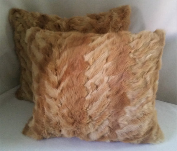 Rare Gold Russian Squirrel Pillows - a Pair