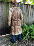 Men's Leather and Shearling Coat