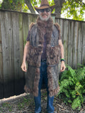 Men's Reversible Raccoon Vest